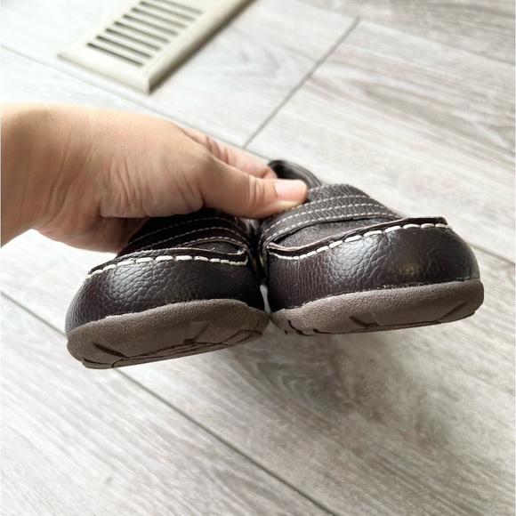 Skechers Memory Foam Brown Leather Slip On Loafer Shoes - Picture 5 of 13